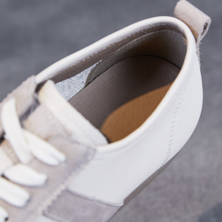 Women's Casual Leather Comfort Flat Shoes-RAIIFY