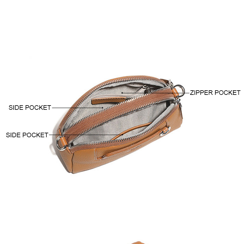 Women's Fashion Casual Leather Mini Crossbody Bag-RAIIFY