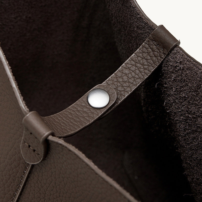 Women's Leather Large Capacity Shoulder Tote Bag-RAIIFY