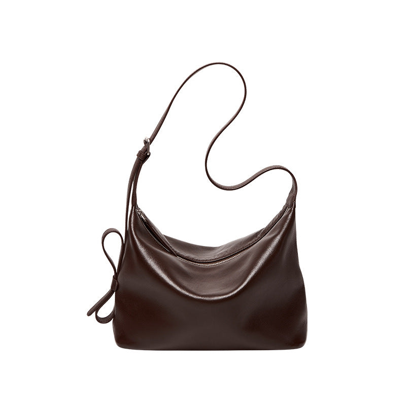 Women's Genuine Leather Soft Casual Hobo Bag-RAIIFY