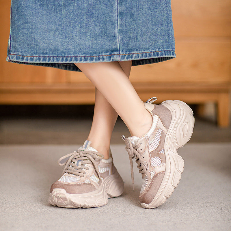 Women's Fashion Breathable Mesh Casual Platform Sneakers-RAIIFY