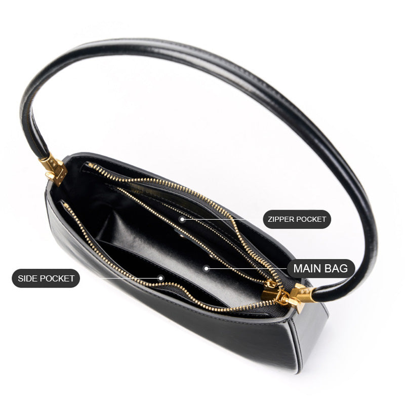 Women Minimalism Fashion Leather Casual Shoulder Bag-RAIIFY