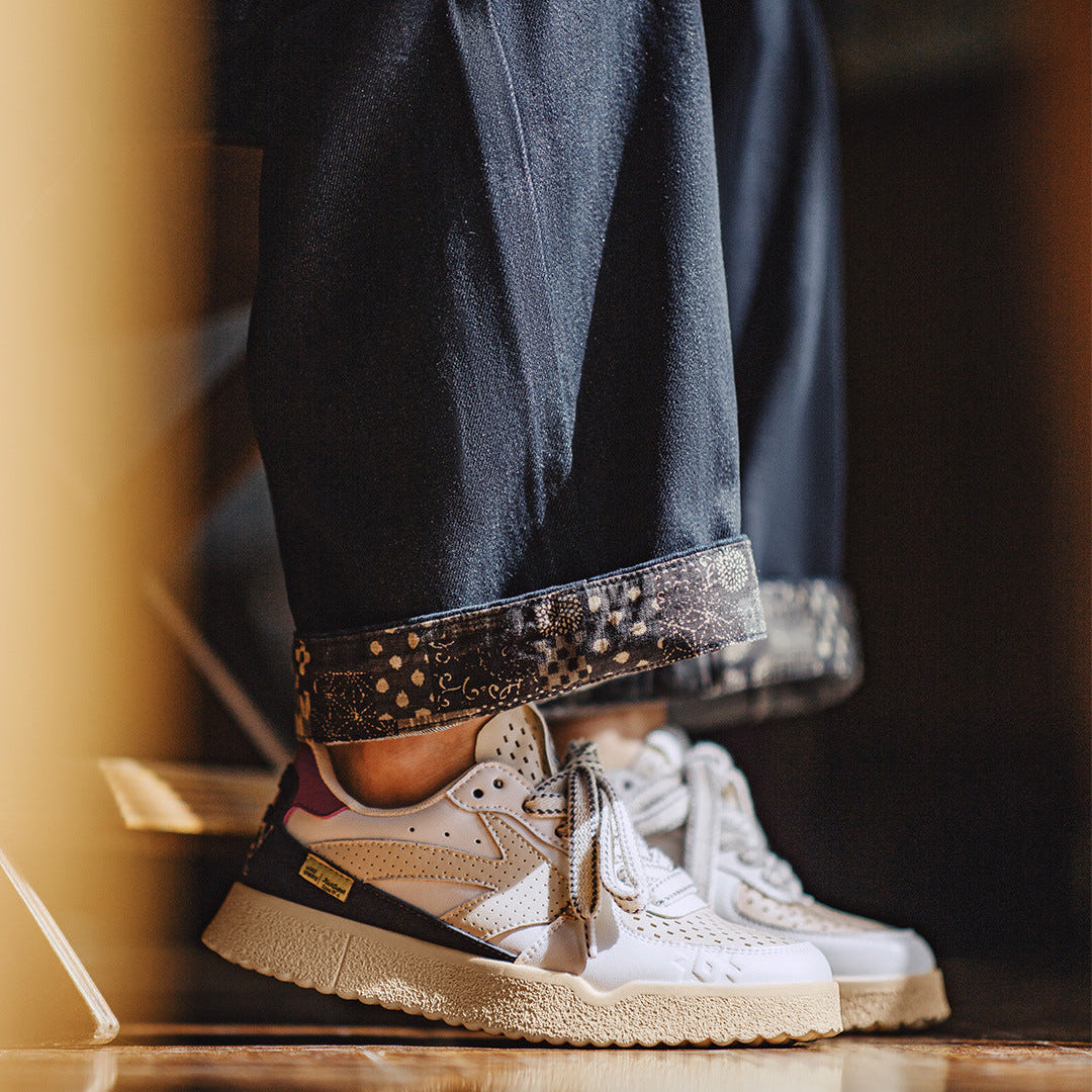 Men's Quilted Hollow Breathable Casual Sneakers-RAIIFY