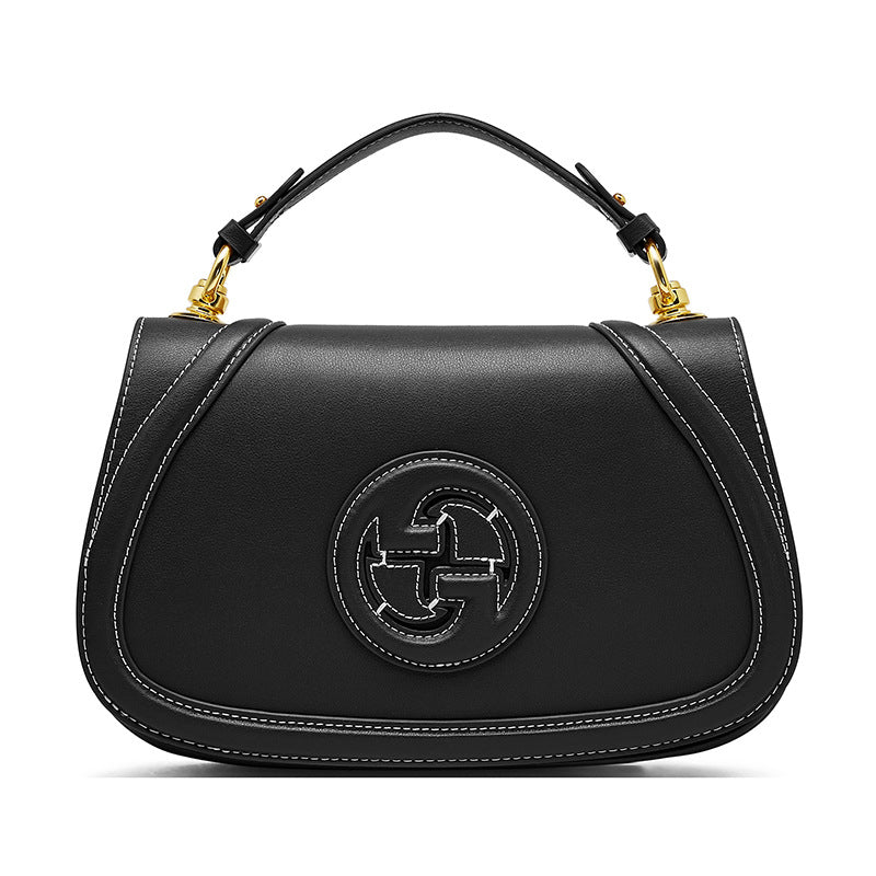 Women's Retro Plain Leather Mini Cross Body Purse-RAIIFY