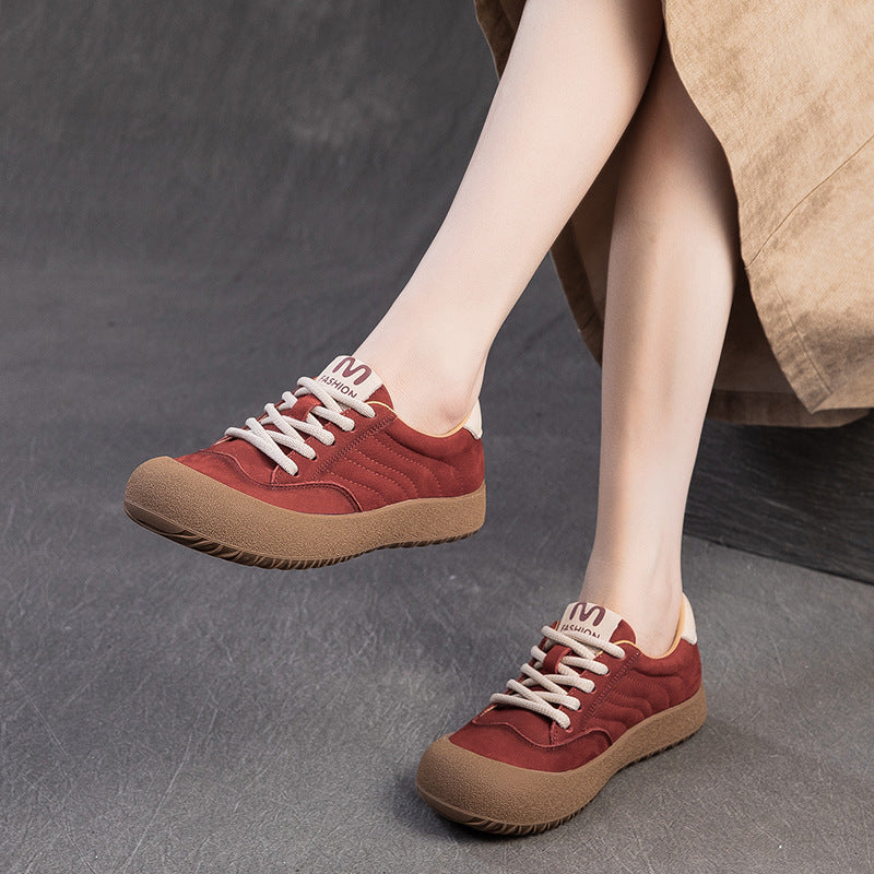 Women's Leather Casual Casual Sneakers Comfort Shoes-RAIIFY