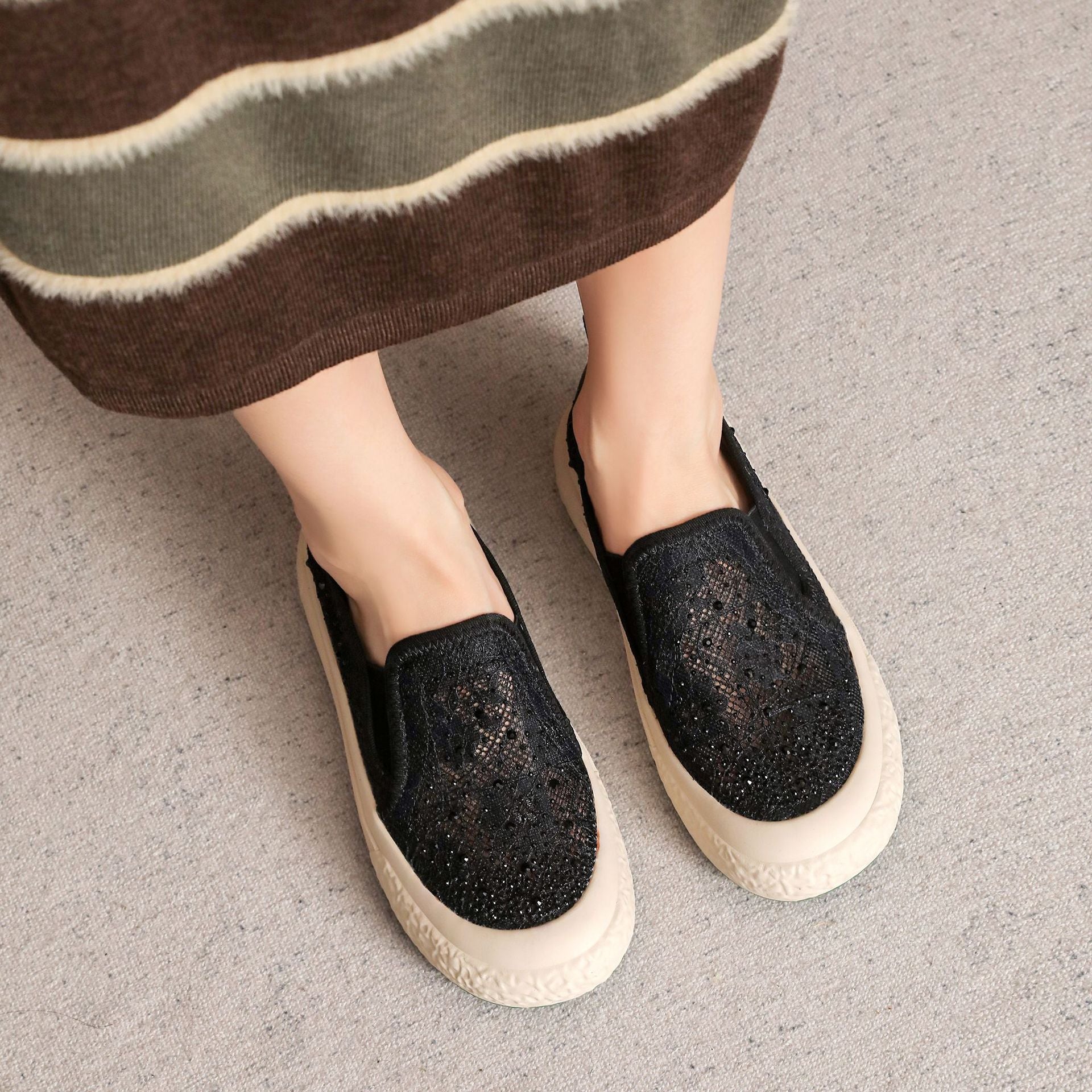 Women Summer Breathable Casual Flats Shoes-RAIIFY
