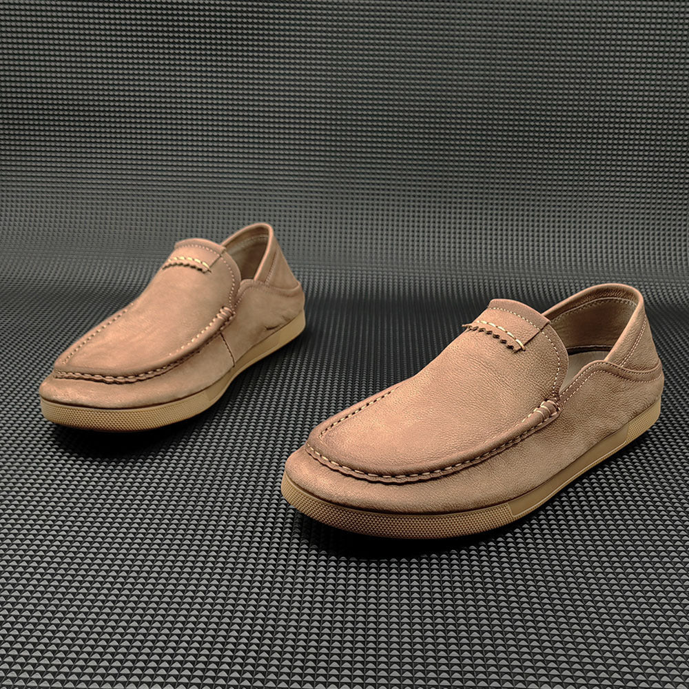 Men Handmade Minimalist Soft Leather Casual Loafers-RAIIFY