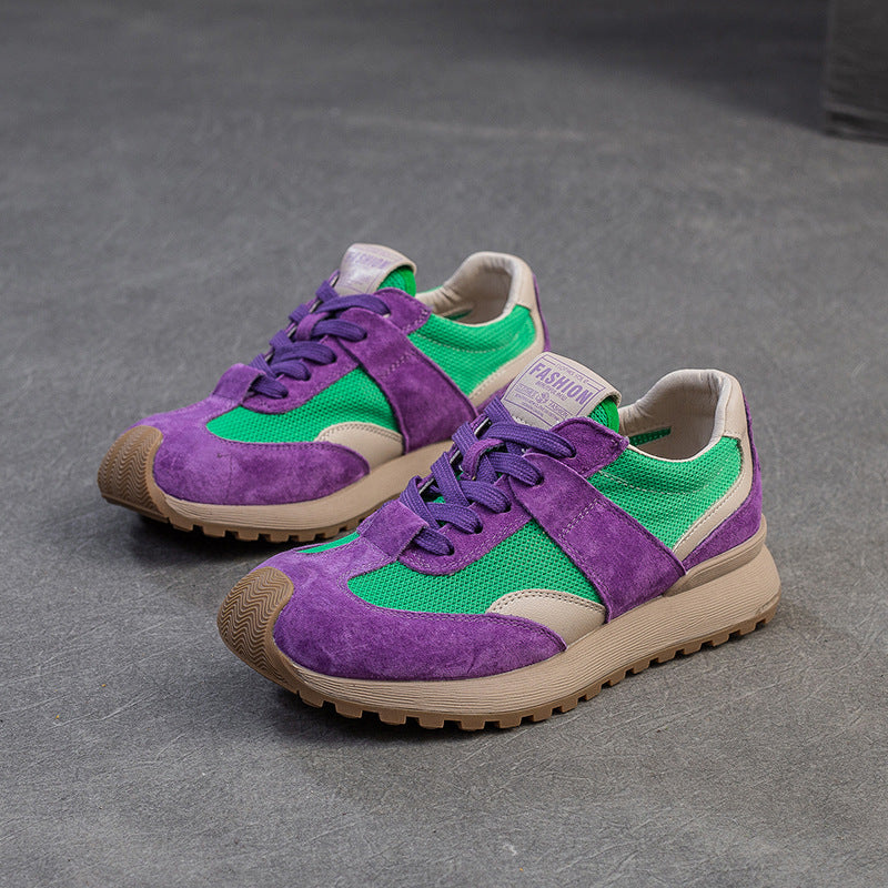 Women Color Matching Patchwork Casual Training Sneakers-RAIIFY