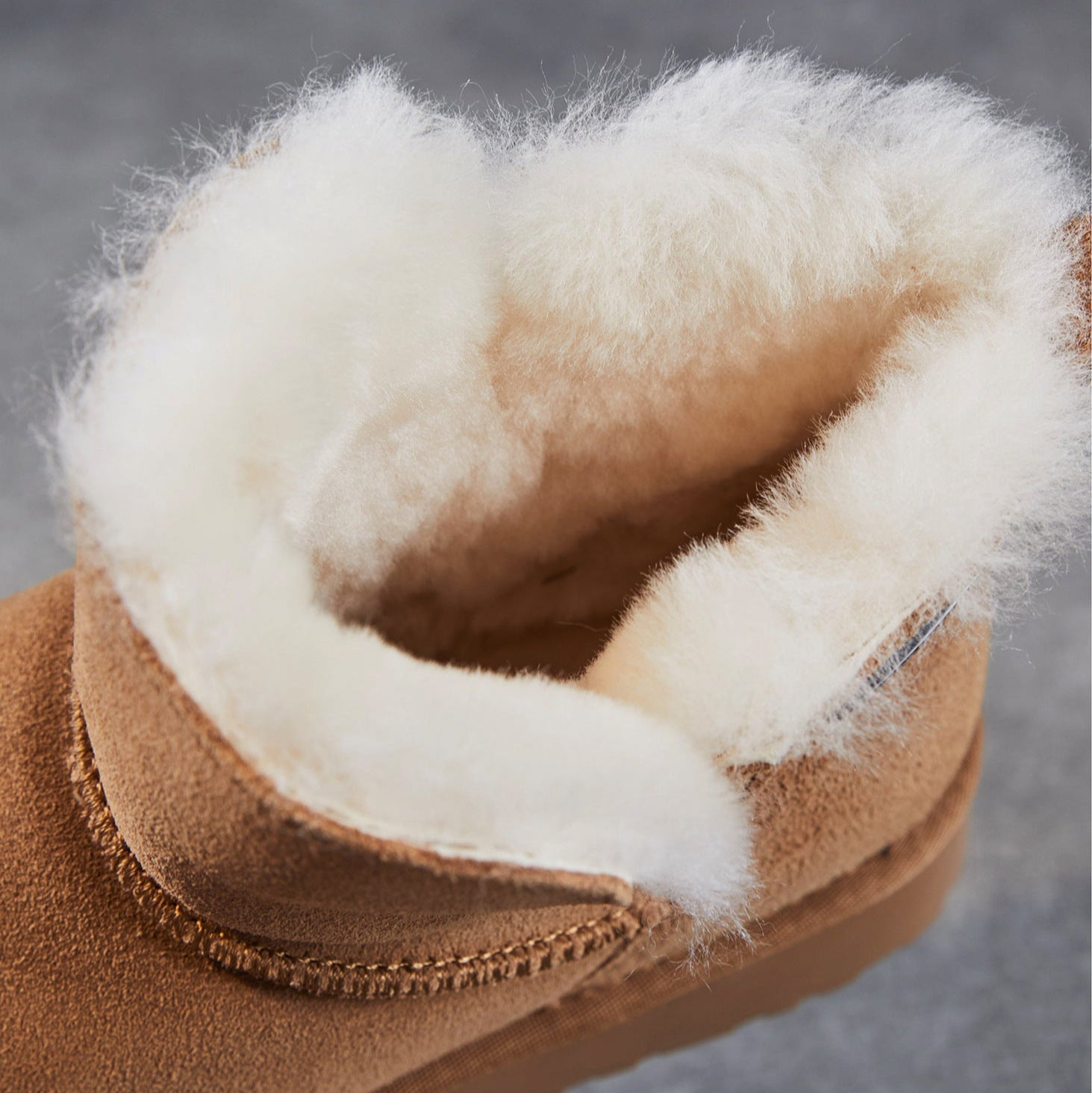 Women's Minimalist Plain Suede Slip-on Snow Boots-RAIIFY