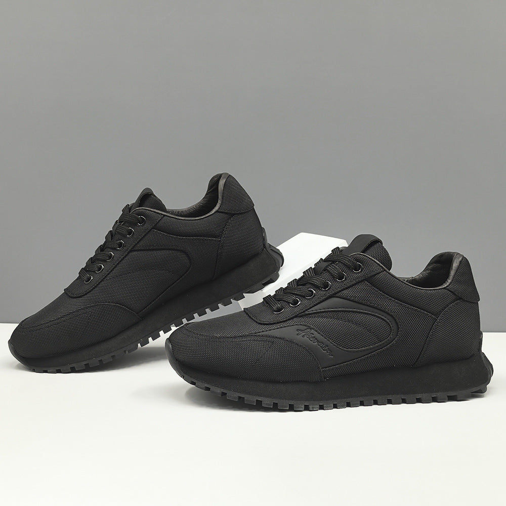 Men Minimalism Plain Breathable Canvas Dad Shoes-RAIIFY