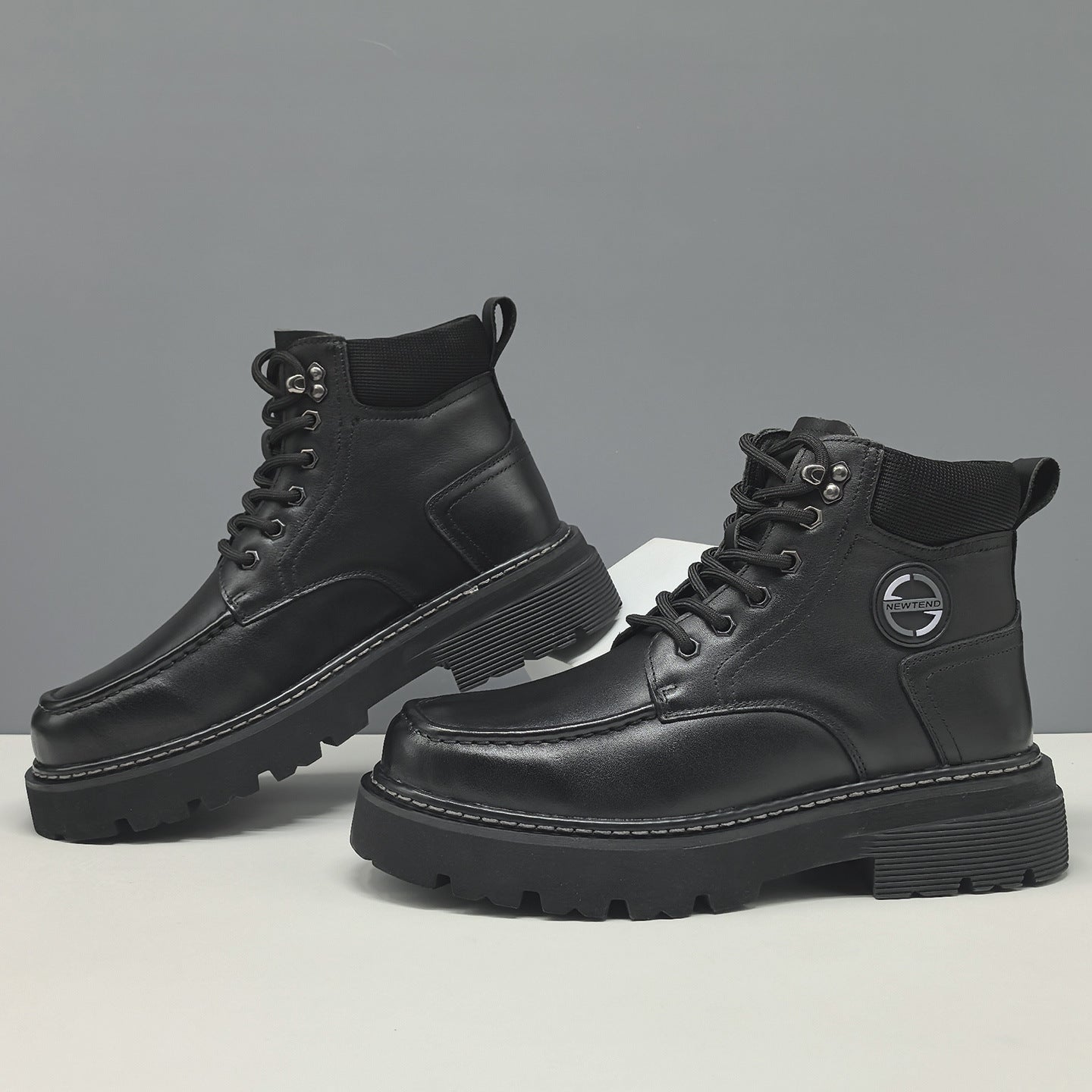 Men's Retro Classic Leather Work Ankle Boots-RAIIFY