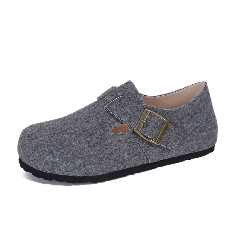 Women Retro Minimalist Flat Soft Casual Shoes-RAIIFY