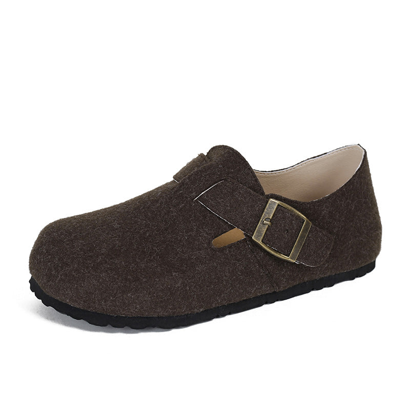 Women Retro Minimalist Flat Soft Casual Shoes-RAIIFY