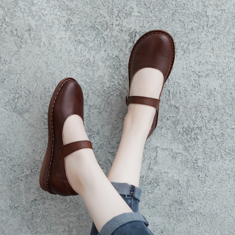 buckle flats womens