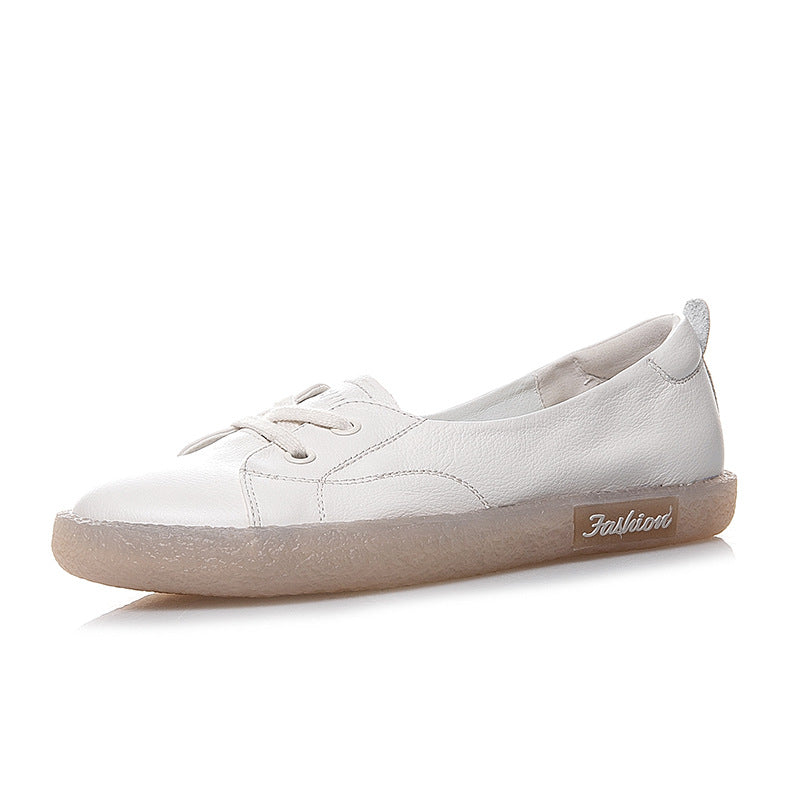 Women Casual Soft Leather Antiskid Flats-RAIIFY