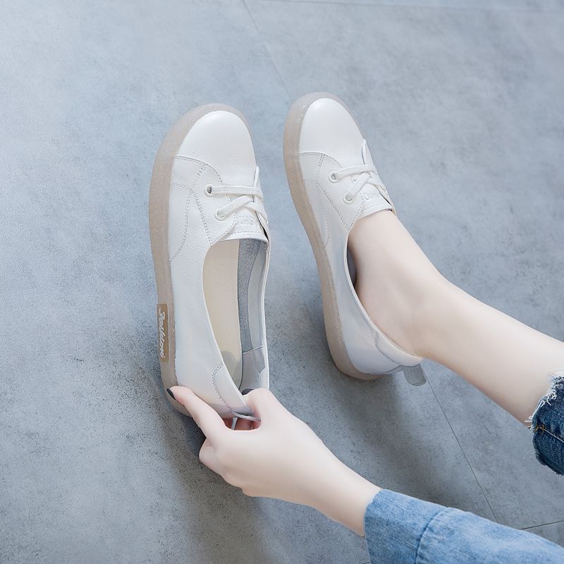 Women Casual Soft Leather Antiskid Flats-RAIIFY