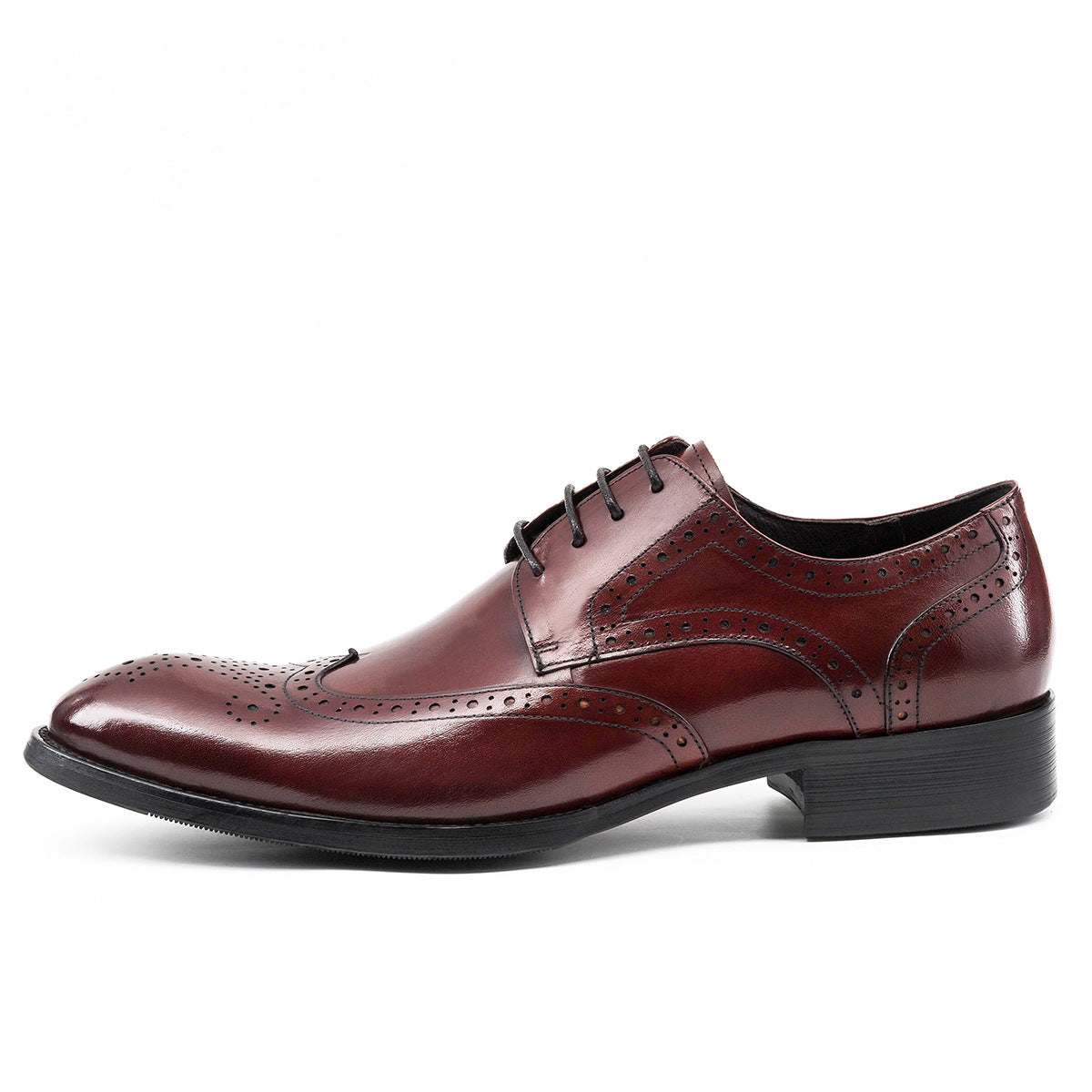 Men Classic Embossing Leather Oxford Shoes-RAIIFY