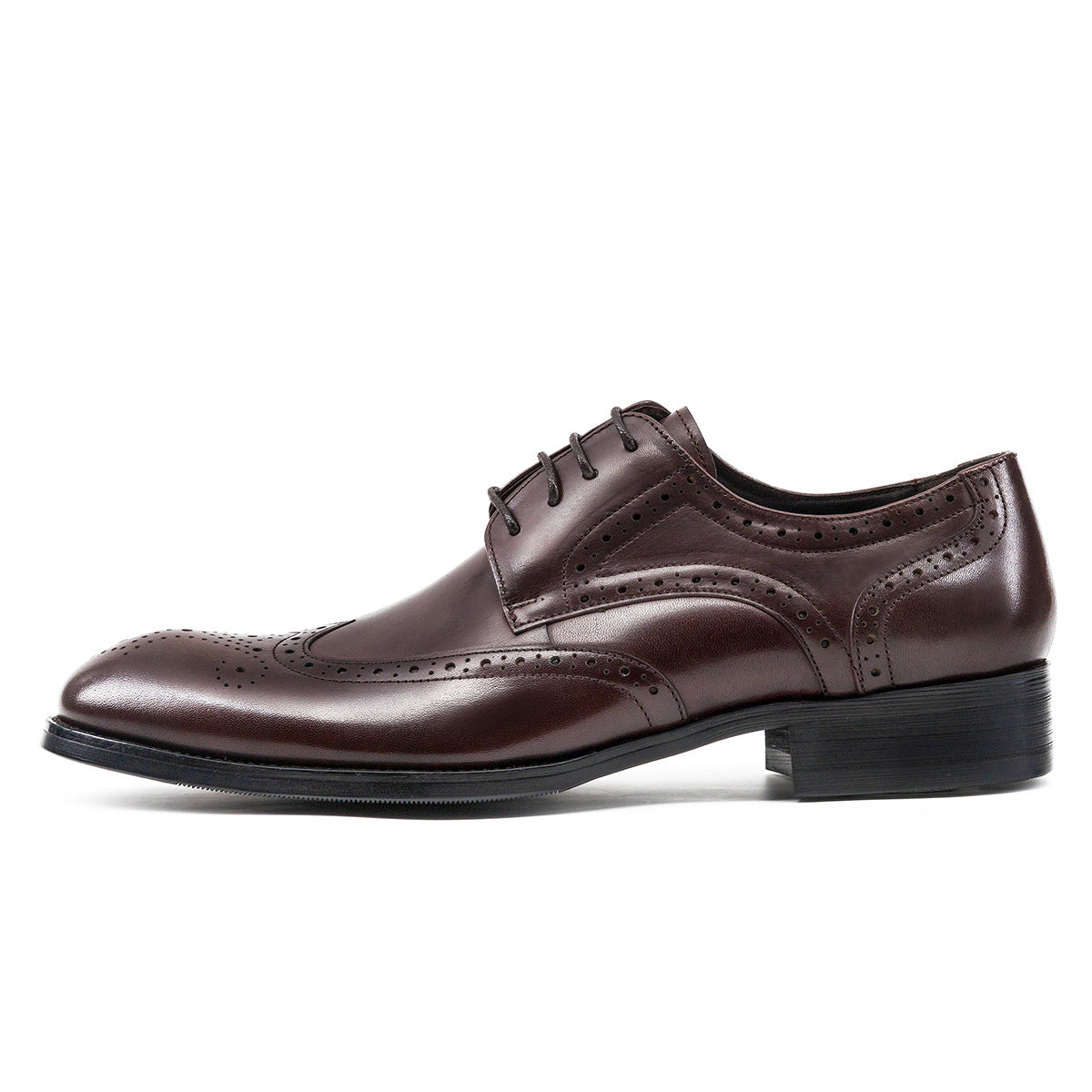 Men Classic Embossing Leather Oxford Shoes-RAIIFY