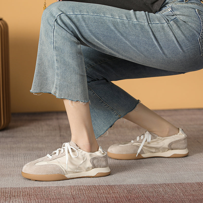 Women Patchwork Leather Comfort Soft Casual Shoes-RAIIFY