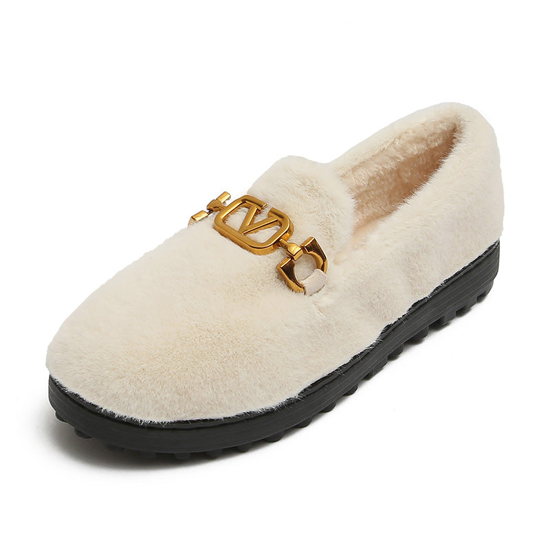 Women Fashion Winter Furred Casual Shoes-RAIIFY
