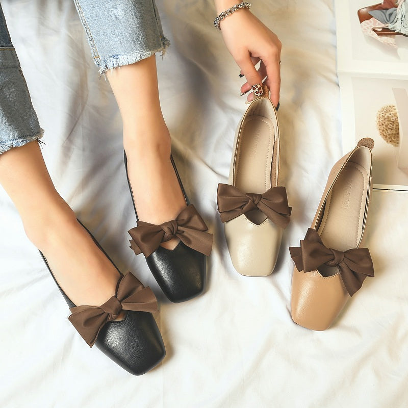 Women Summer Bowknot Casual Soft Flats-RAIIFY