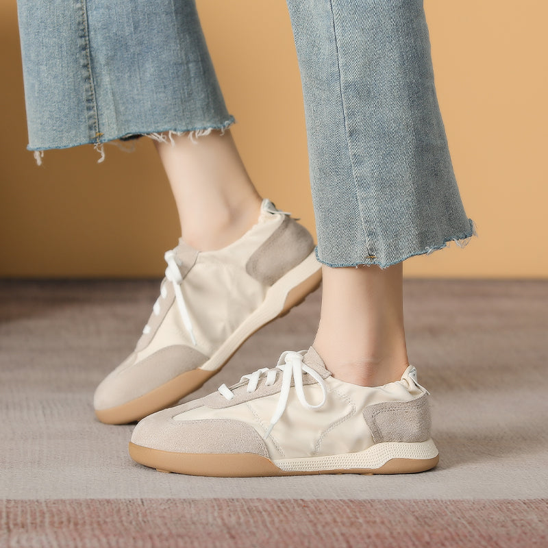 Women Patchwork Leather Comfort Soft Casual Shoes-RAIIFY