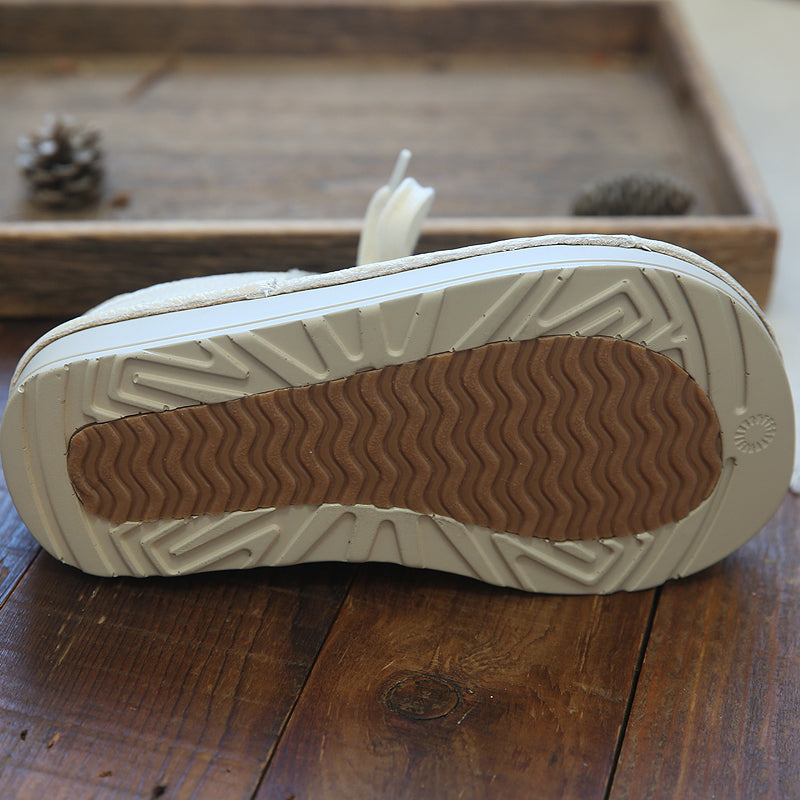 Women Retro Casual Leather Thick Soled Shoes-RAIIFY