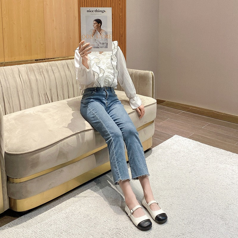 Women Soft Leather Retro Summer Casual Flats-RAIIFY