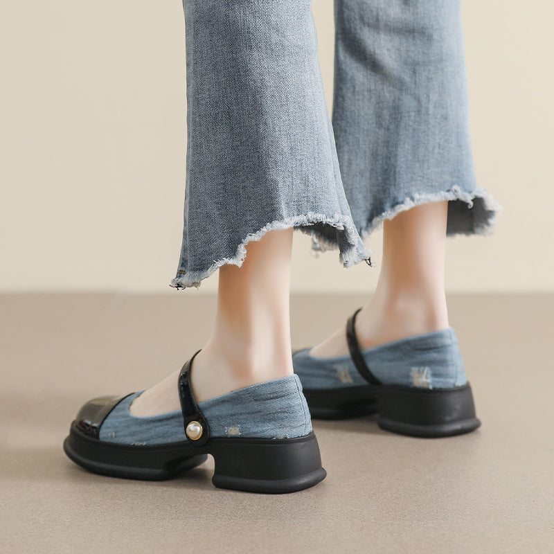 Women Fashion Casual Thick Soled Mary Jane Shoes-RAIIFY