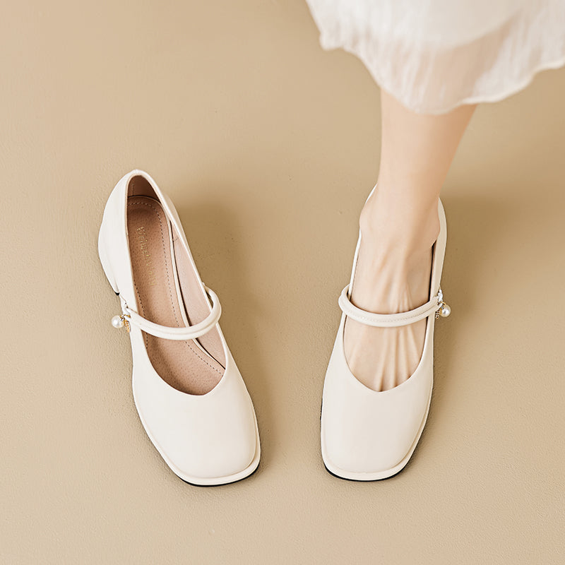 Women Soft Minimalist Casual Chunky Heel Pumps-RAIIFY