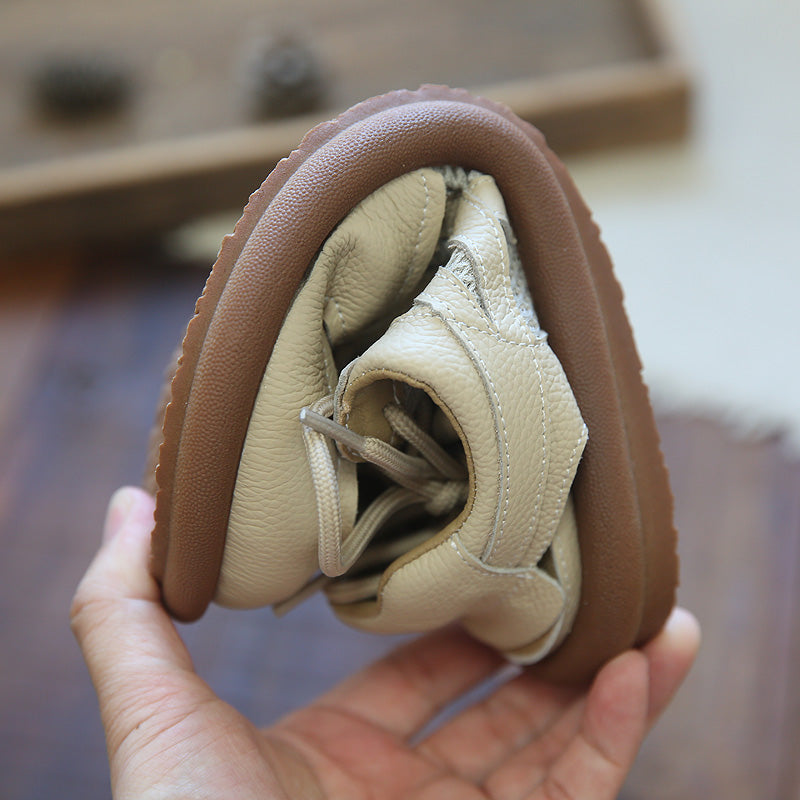 Women Hollow Mesh Leather Casual Sandals-RAIIFY