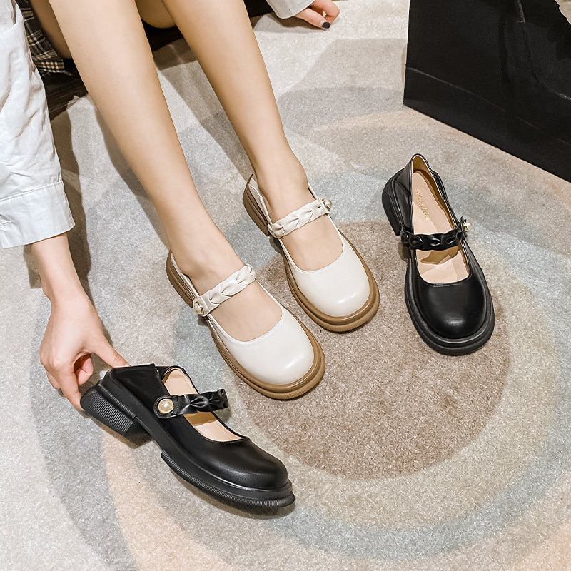 Women Fashion Casual Chunky Lug Sole Loafers-RAIIFY