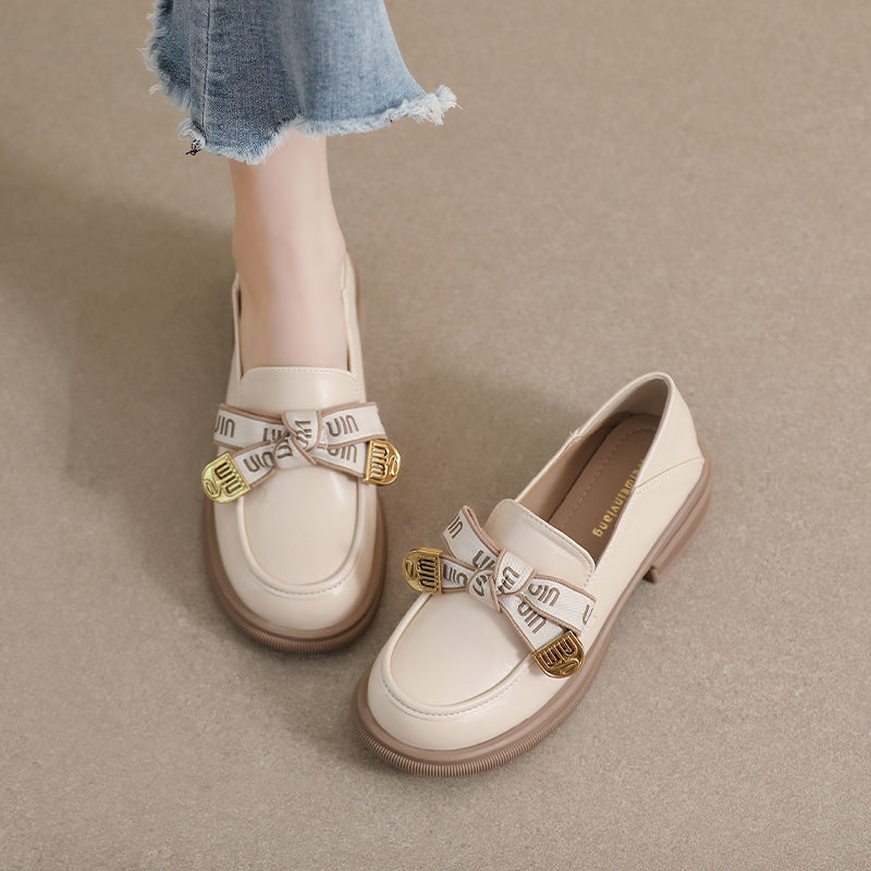 Women Stylish Fashion Bowknot Casual Loafers-RAIIFY