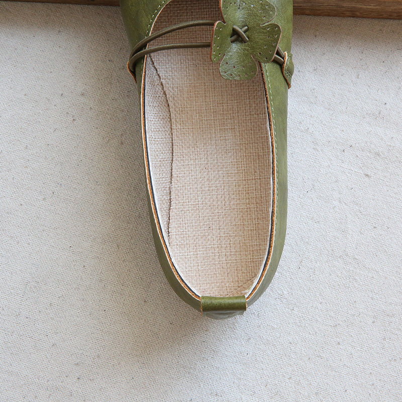 Women Retro Handcraft Soft Casual Flats-RAIIFY