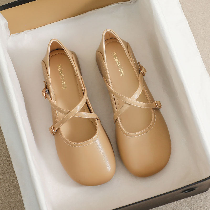 Women Summer Soft Leather Wedge Casual Shoes-RAIIFY