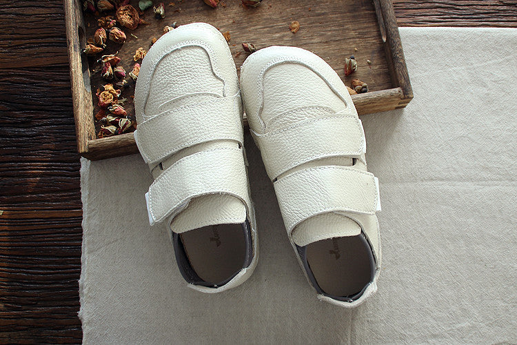 Women Handmade Retro Leather Flat Casual Shoes-RAIIFY