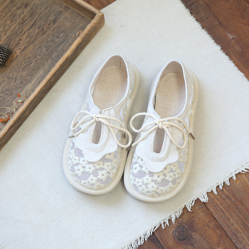Women Retro Mesh Summer Casual Canvas Shoes-RAIIFY