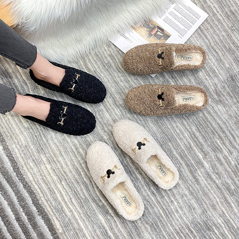 Women Stylish Casual Comfort Winter Fur Slippers-RAIIFY