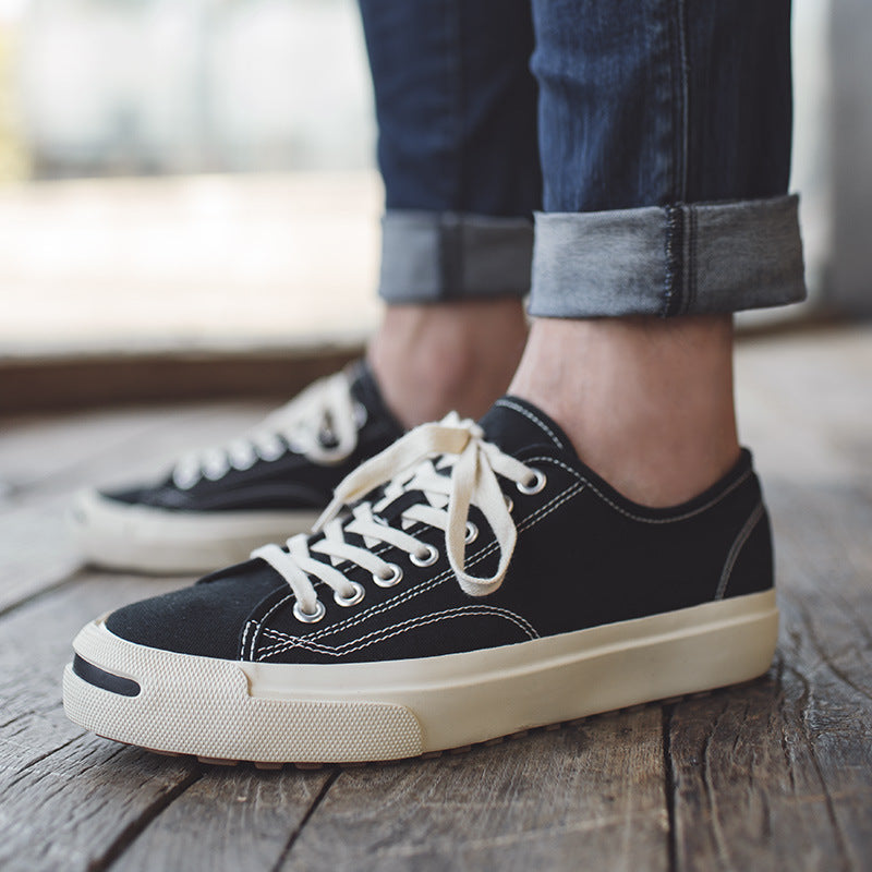 Men Minimalist Fashion Casual Canvas Skate Shoes-RAIIFY