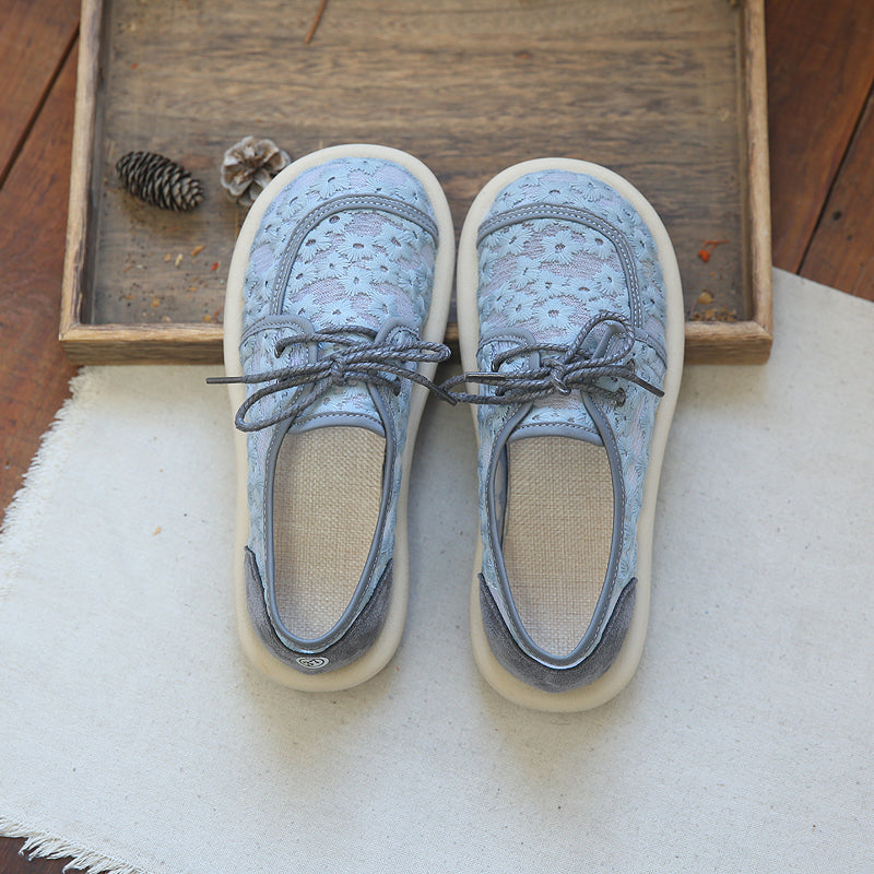 Women Retro Casual Summer Breathable Canvas Shoes-RAIIFY