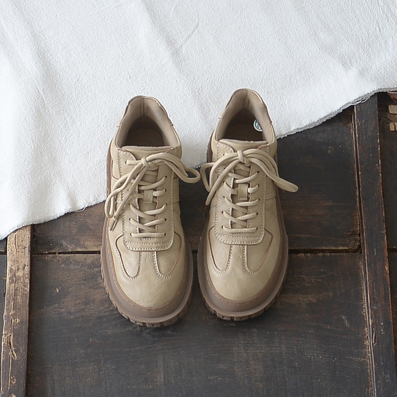 Women Retro Patchwork Casual Flat Ankle Boots-RAIIFY