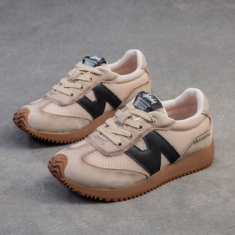 Women Color Matching Breathable Mesh Casual Sneakers-RAIIFY