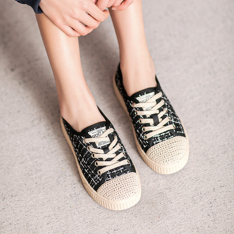 Women Fashion Minimalist Canvas Soft Flat Casual Shoes-RAIIFY