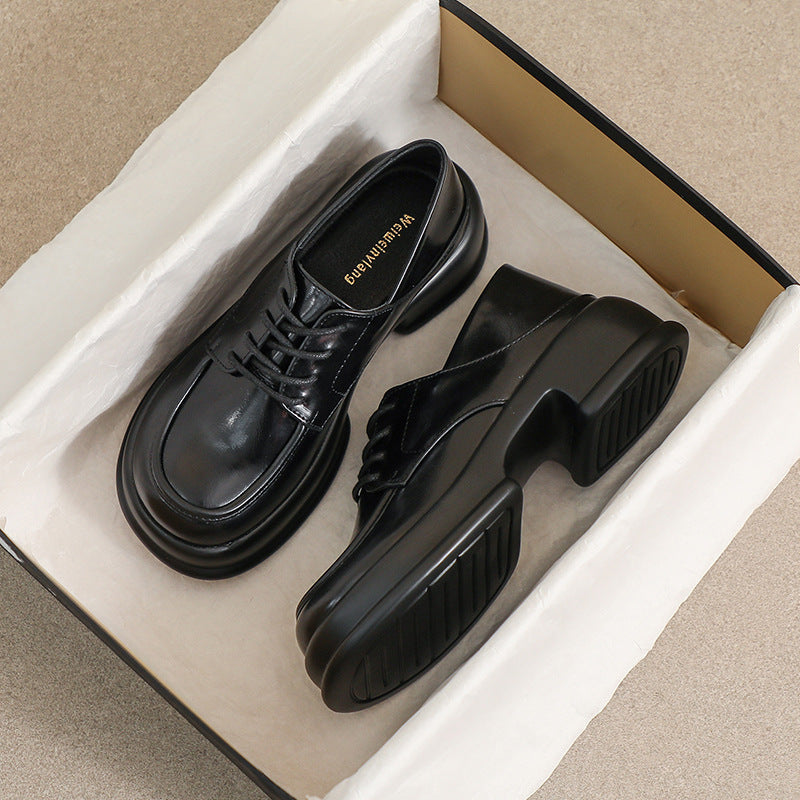 Women Retro Casual Thick Sole Loafers-RAIIFY