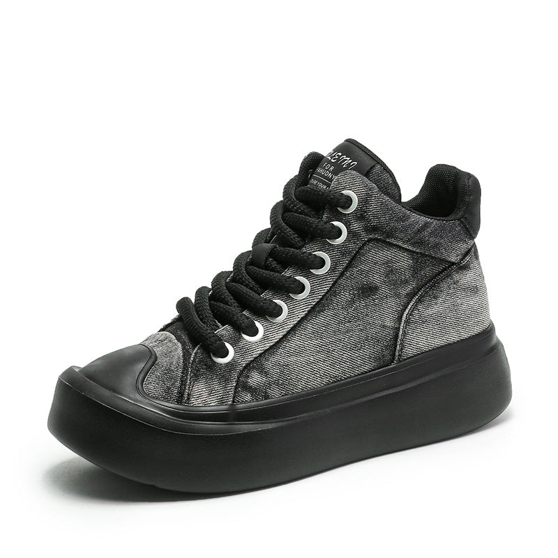 Women Stylish Denim Casual Ankle Boots-RAIIFY