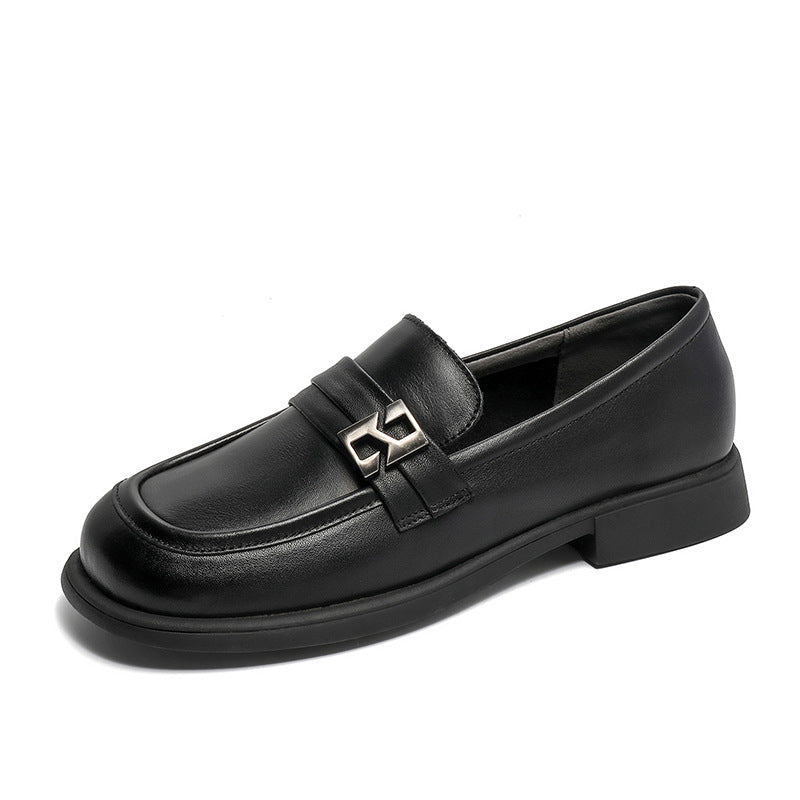 Women Minimalist Casual Leather Stylish JK Loafers-RAIIFY
