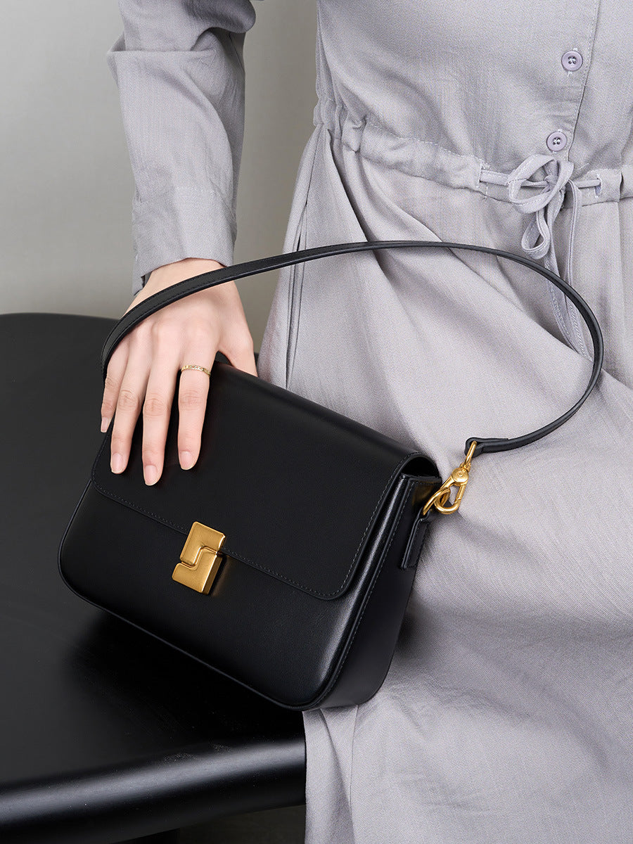 Women Minimalist Fashion Casual Leather Shoulder Bag-RAIIFY