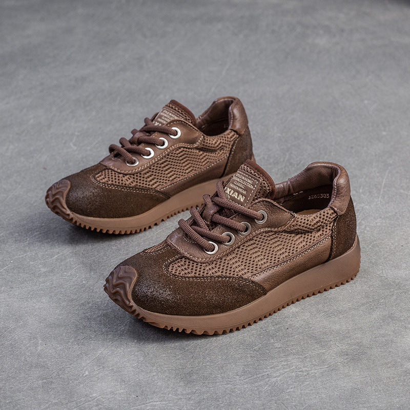 Women Retro Breathable Patchwork Casual Shoes-RAIIFY