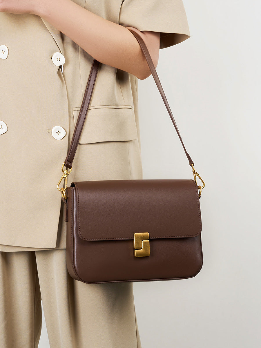Women Minimalist Fashion Casual Leather Shoulder Bag-RAIIFY