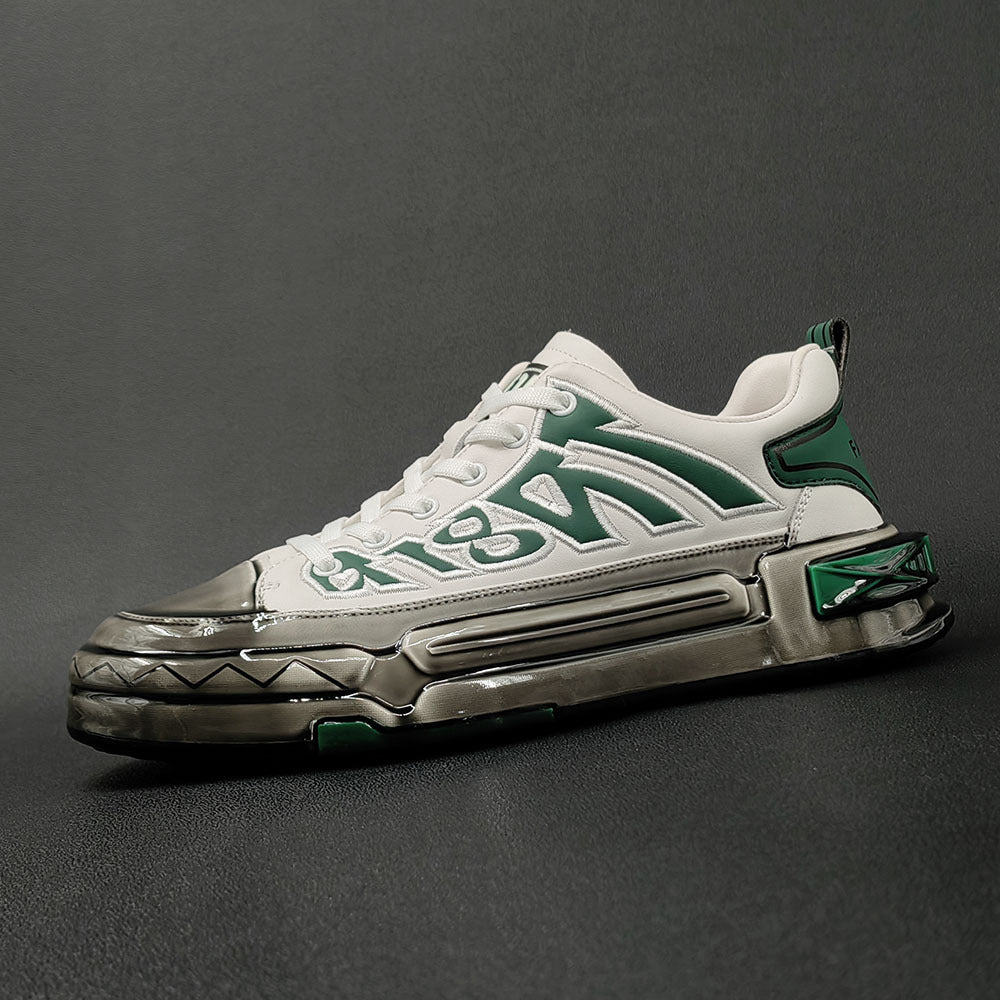 Men Stylish Fashion Leather Thick Soled Casual Shoes-RAIIFY